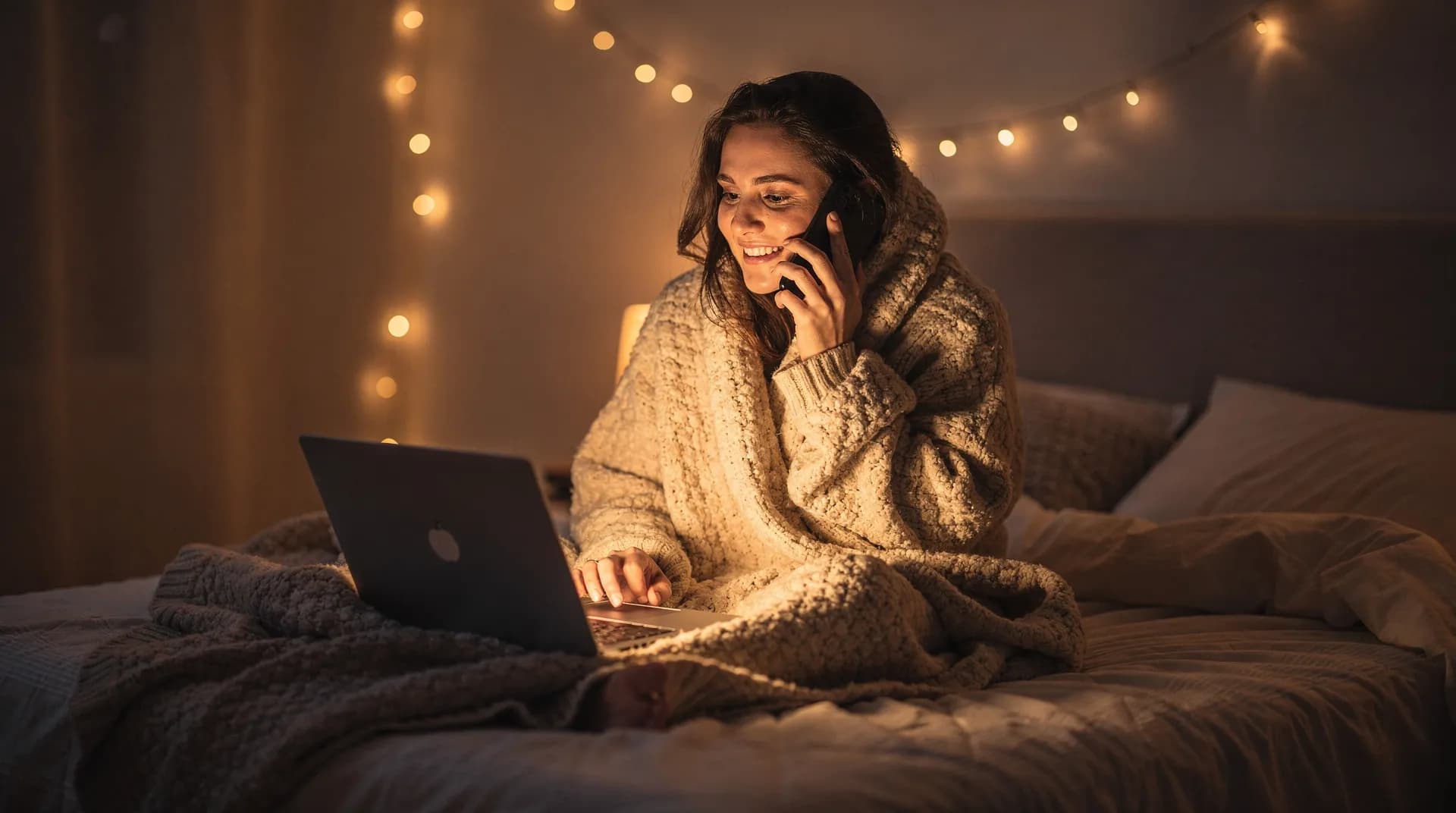 Couple watching movie together virtually