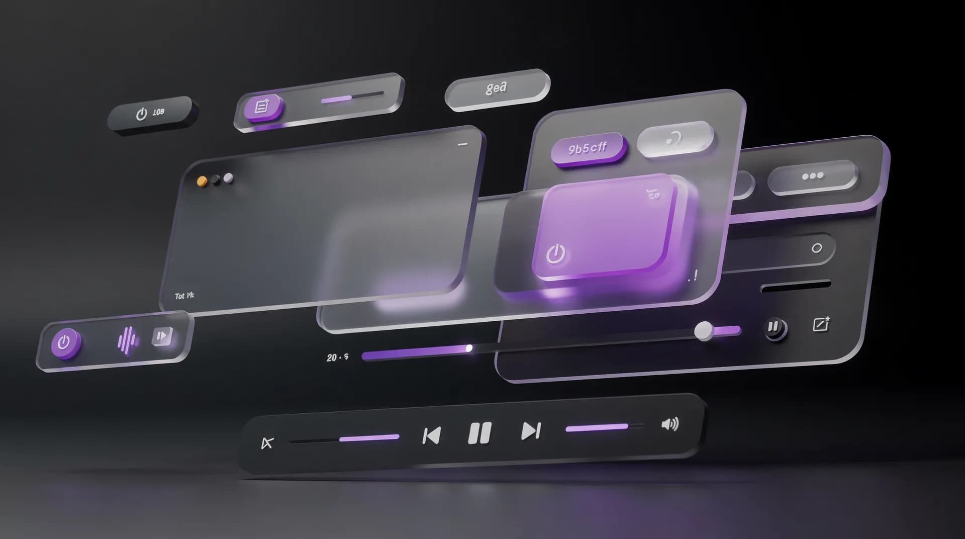 Modern app interface design