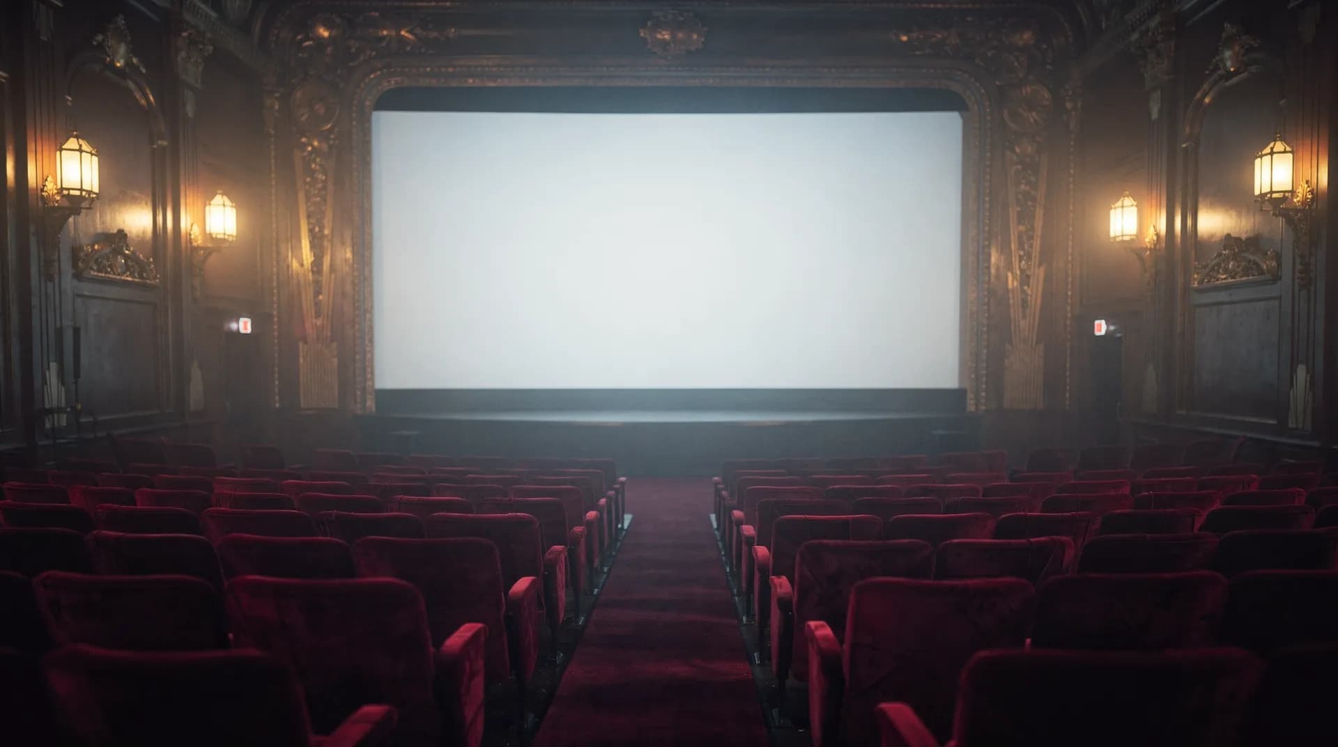 Classic movie theater atmosphere